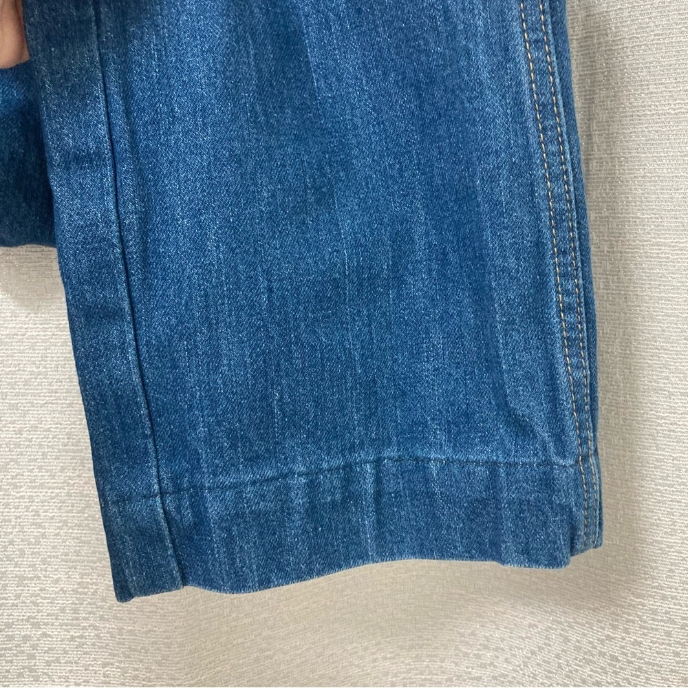 Re/Done Women’s 70s Pocket Wide-leg Jeans/ True Rinse Size 28 Boho Western - Picture 7 of 11